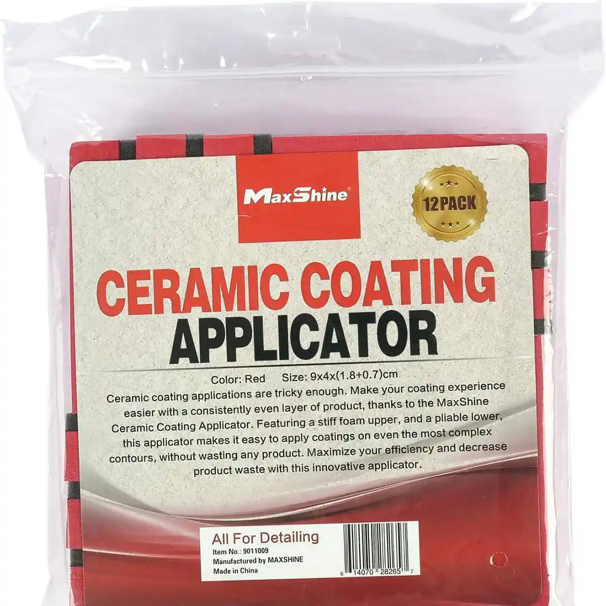 MAXSHINE 12 Pack Ceramic & Graphene Coating Applicator Pads – Foam Block Pads, MS9011009