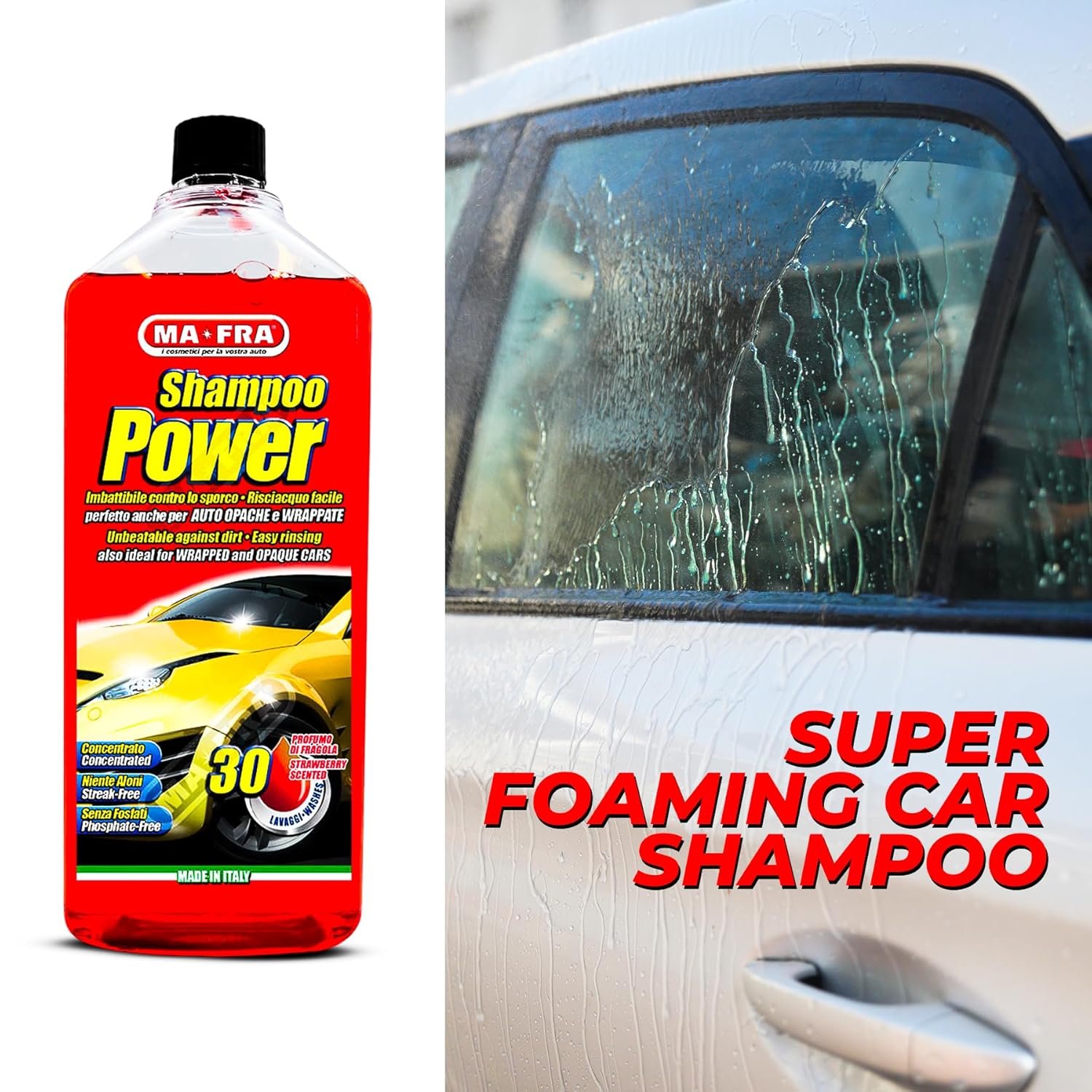 MAFRA Car Wash Shampoo – High Foaming Formula for Exterior Cleaning
