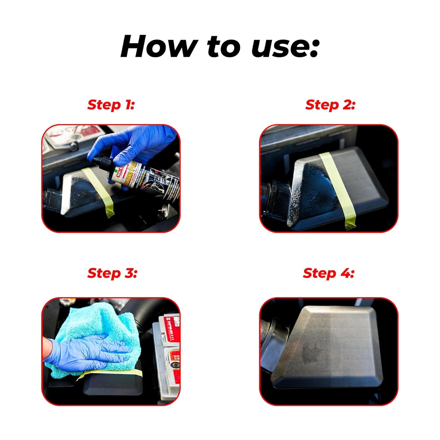 Diamant Plast Dressing Pro 250ml | Dashboard, Plastic & Rubber Polish for Car Interior & Exterior