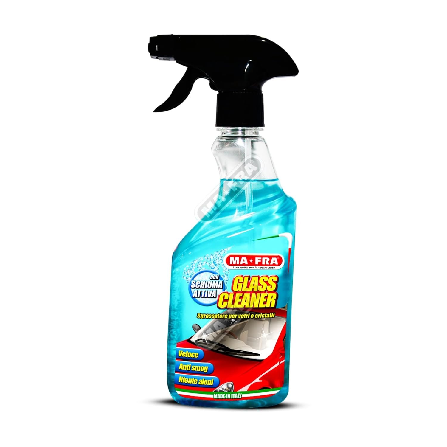 Car Glass Cleaner & Degreaser 500ml | Ammonia-Free, Streak-Free Window Cleaner | Removes Grease, Fingerprints & Smoke Residue