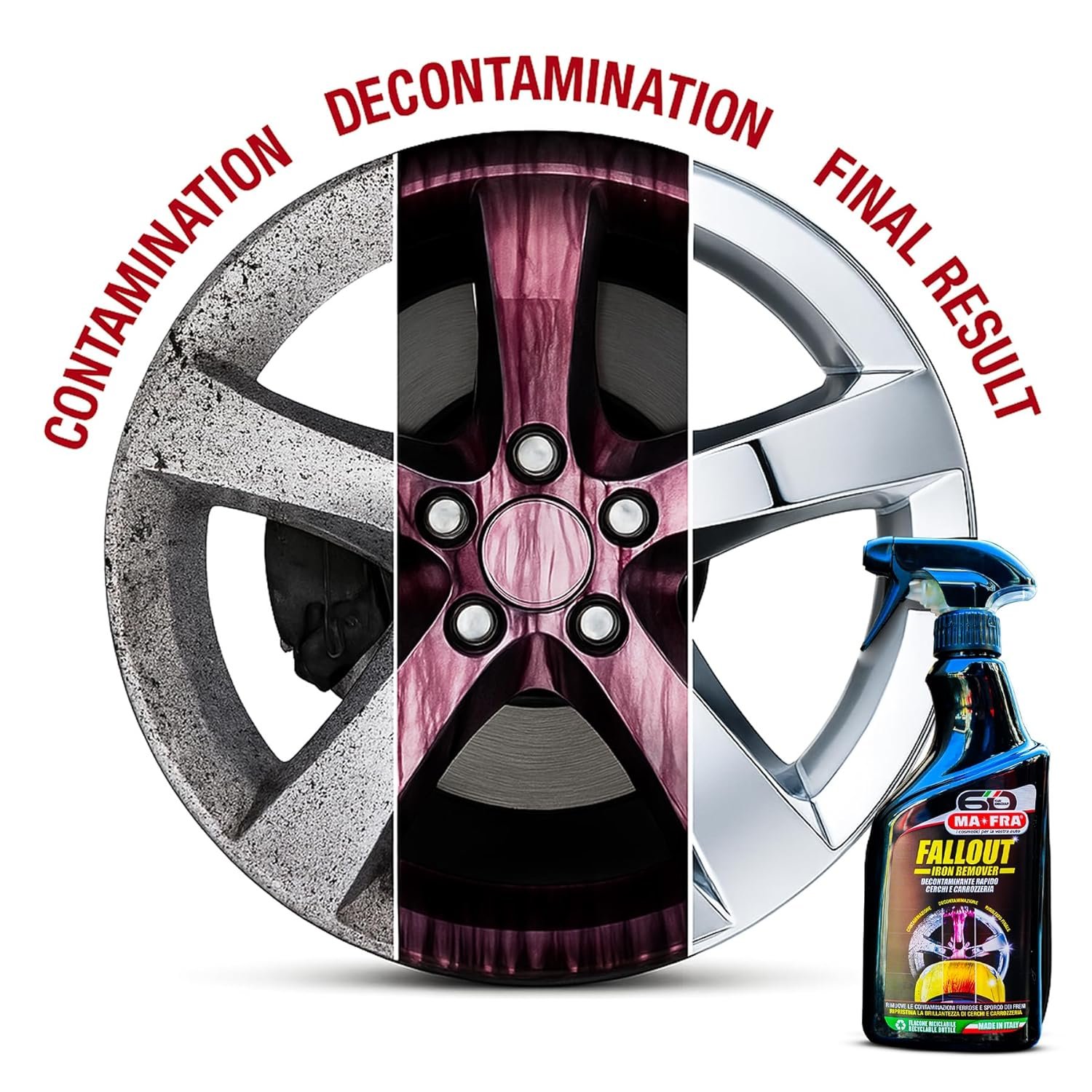 Fallout Remover and 500ml | Iron Dust Removes for car alloy wheels rims & bodywork