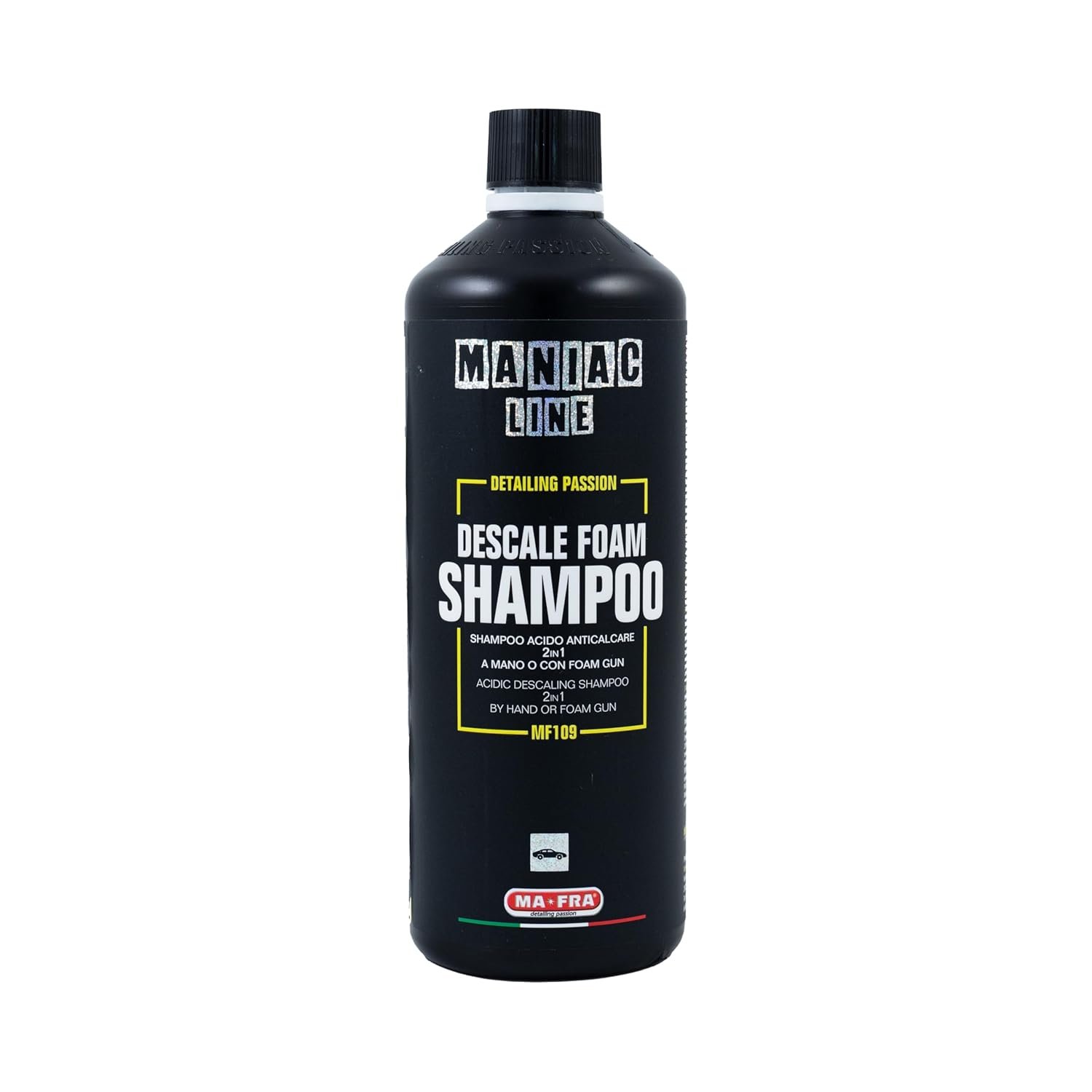 Maniac Line Descale Foam Shampoo and 2-in-1 Acid Car Shampoo for Hand & Foam Gun (500ml)