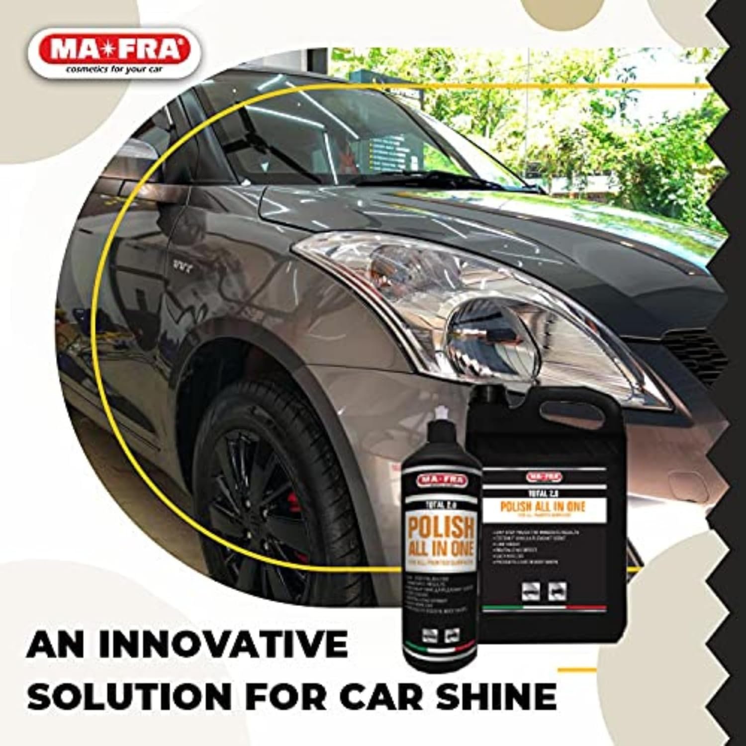 MAFRA Total 2.0 All-In-One Car Polish | Cut, Gloss & Wax | One Step Polish, Microparticle Compound, No Dust, Easy Clean | 1000ml - Image 6