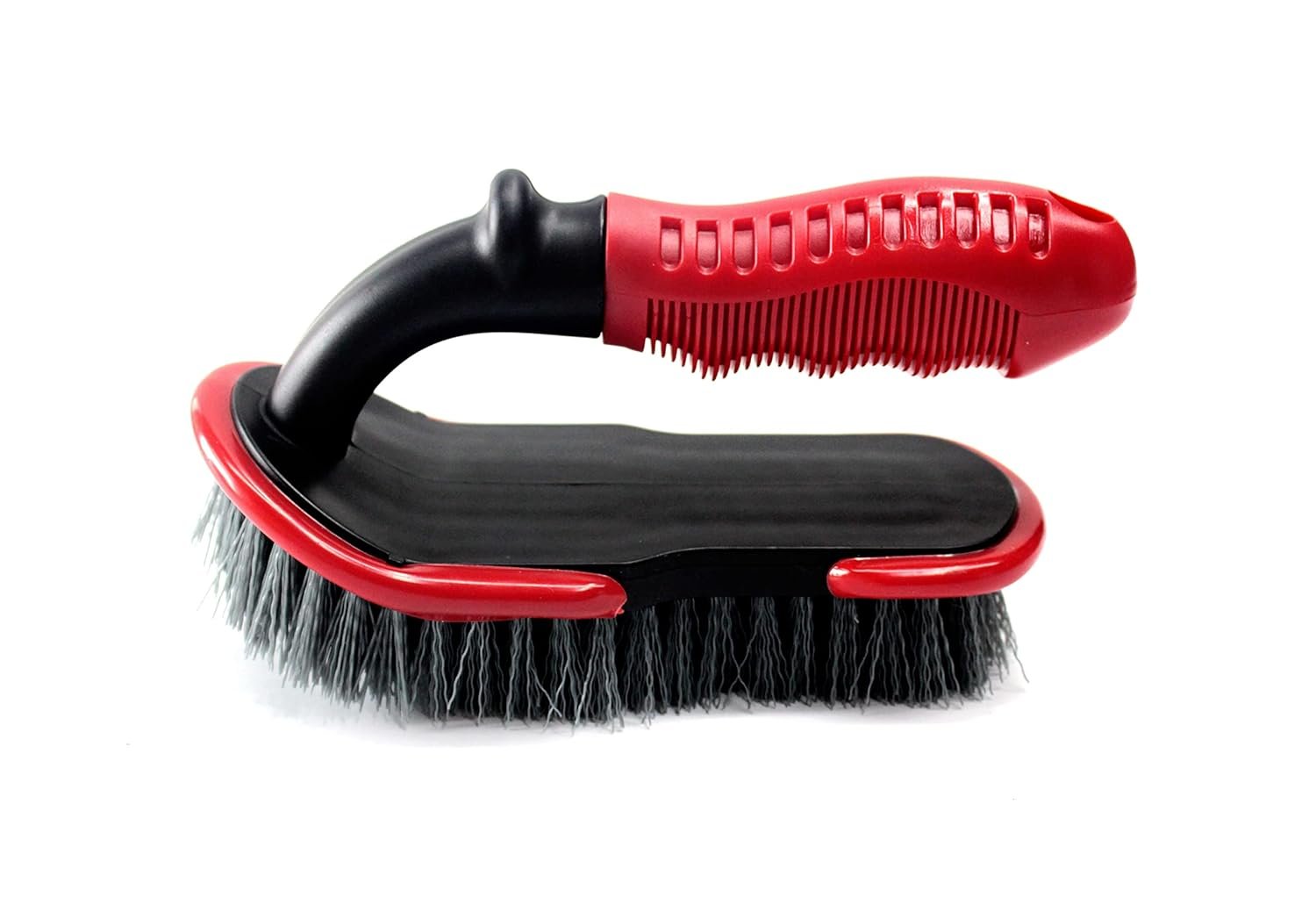 MaxShine Tire & Carpet Scrub Brush 19cm | Heavy-Duty Bristles for Deep Cleaning | Tyre Detailing Brush | Rug & Carpet Cleaning Brush