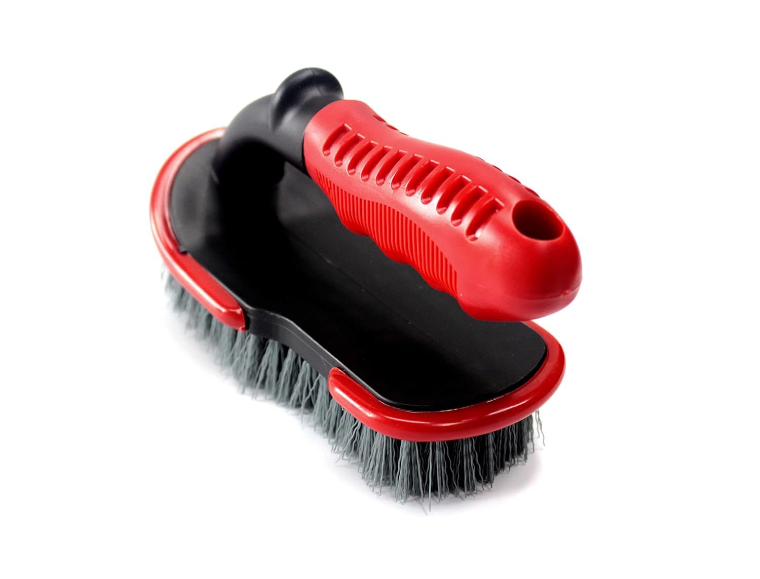 MaxShine Tire & Carpet Scrub Brush 19cm | Heavy-Duty Bristles for Deep Cleaning | Tyre Detailing Brush | Rug & Carpet Cleaning Brush