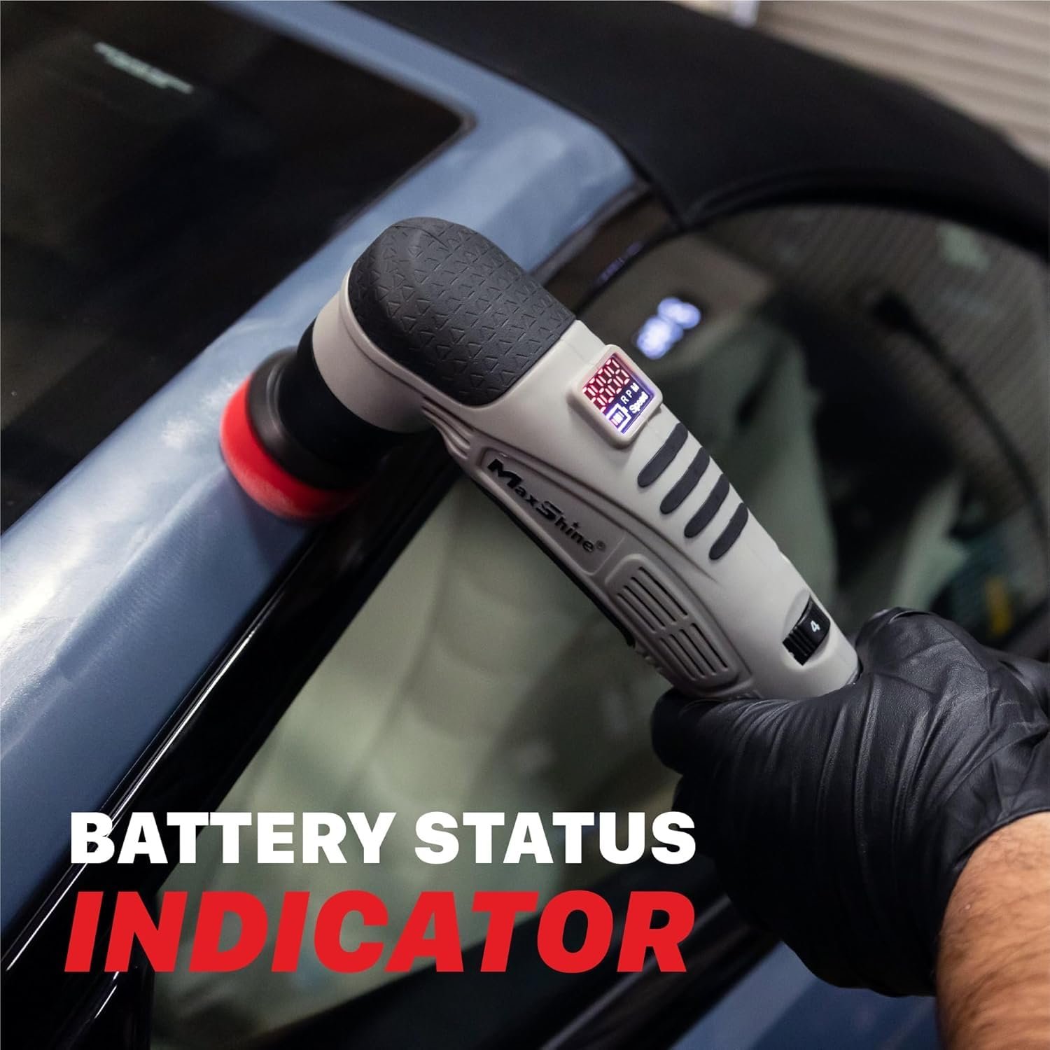 MaxShine M0312 V2 Professional Cordless Dual Action & Rotary Polisher | 6-Speed | Detailing & Scratch Repair - Image 5