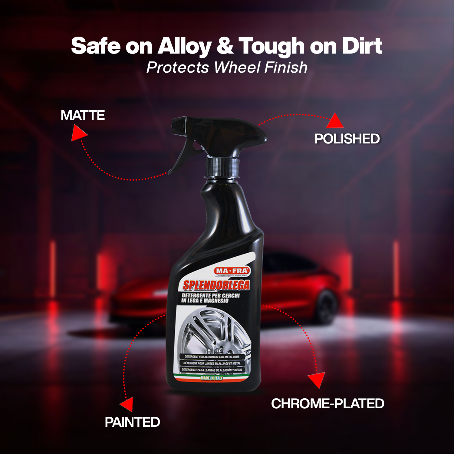 Mafra Splendorlega (500 ml) and Tyre & Alloy Cleaner for Professional Exterior Care - Image 4