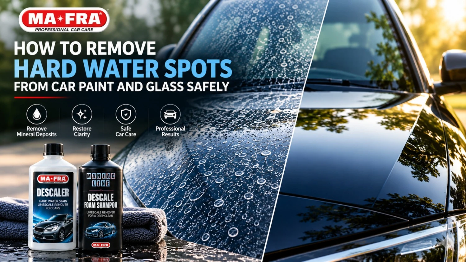How to Remove Water Spots From Car Paint and Glass Safely